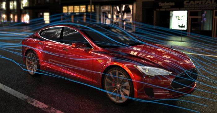 Aerodynamic vehicle with solar energy generation.